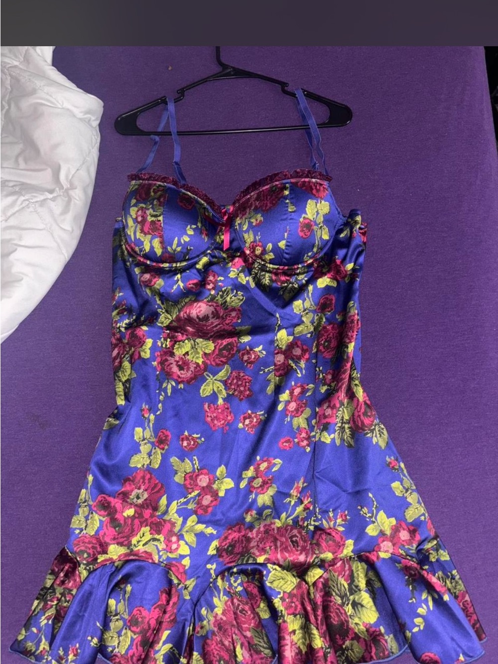 Dolls Kill x Betsey Johnson Satin Floral Dress 1X